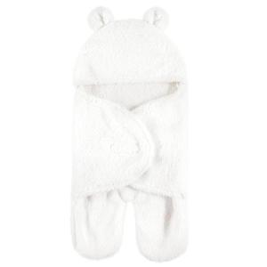 imageHudson Baby Unisex Baby Animal Sherpa Baby Outdoor Stroller Sack Wrap Coronet Blue One SizeCream