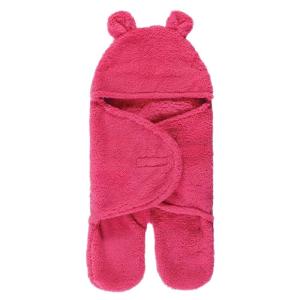 imageHudson Baby Unisex Baby Animal Sherpa Baby Outdoor Stroller Sack Wrap Coronet Blue One SizeDk Pink