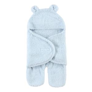 imageHudson Baby Unisex Baby Animal Sherpa Baby Outdoor Stroller Sack Wrap Coronet Blue One SizeLt Blue