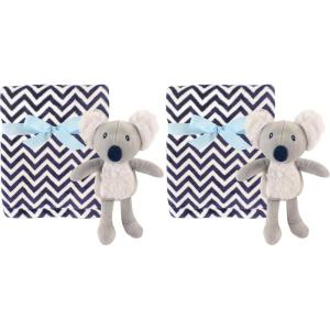 imageHudson Baby Unisex Baby Plush Blanket with Toy Pink Cloud One SizeKoala