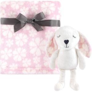 imageHudson Baby Unisex Baby Plush Blanket with Toy Pink Cloud One SizeModern Bunny