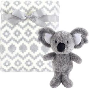 imageHudson Baby Unisex Baby Plush Blanket with Toy Pink Cloud One SizeSnuggly Koala