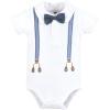 imageHudson Baby Infant Boy Cotton Bodysuits Gentleman Bear Suspender 69 Months