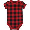 imageHudson Baby Unisex Baby Cotton Bodysuits Buffalo Plaid Family 03 Months