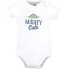 imageHudson Baby Unisex Baby Cotton Bodysuits Mighty Cute Dino 03 Months