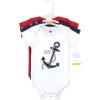 imageHudson Baby Unisex Baby Cotton Bodysuits Nautical Anchor 1824 Months