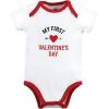 imageHudson Baby Unisex Baby Cotton Bodysuits Valentine Heartbreaker 36 Months