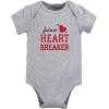 imageHudson Baby Unisex Baby Cotton Bodysuits Valentine Heartbreaker 36 Months