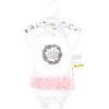imageHudson Baby Unisex Baby Cotton Bodysuits Wild Flower Tutu 69 Months