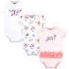 imageHudson Baby Infant Girls Cotton Bodysuits 3Pack Butterfly Floral Tutu 1218 Months