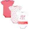imageHudson Baby Infant Girls Cotton Bodysuits 3Pack Life Is Sweeter Tutu 69 Months