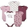 imageHudson Baby Unisex Baby Cotton Bodysuits 5packPlum Wildflower