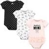 imageHudson Baby Unisex Baby Cotton Bodysuits MamaS Mini Bows 912 Months