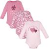 imageHudson Baby Unisex Baby Cotton LongSleeve Bodysuits 3PackCute Hearts