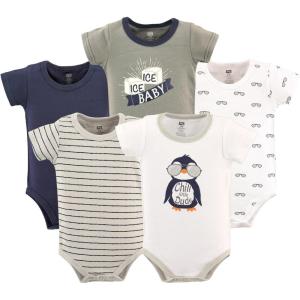 imageHudson Baby Unisex Baby Cotton Bodysuits 5packChill Dude