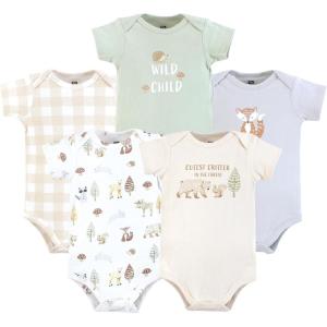 imageHudson Baby Unisex Baby Cotton Bodysuits 5packCutest Critter
