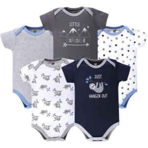 imageHudson Baby Unisex Baby Cotton Bodysuits 5packLittle Explorer