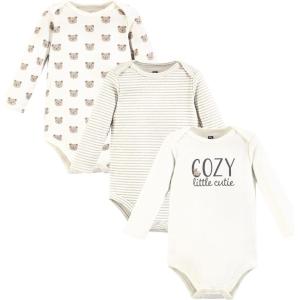 imageHudson Baby babyboys Cotton Longsleeve Bodysuits 3packCozy Cutie