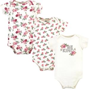 imageHudson Home Collection Baby Shawl Collar Plush RobeBe Kind Flower