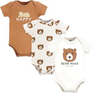 imageHudson Home Collection Baby Shawl Collar Plush RobeBear Hugs