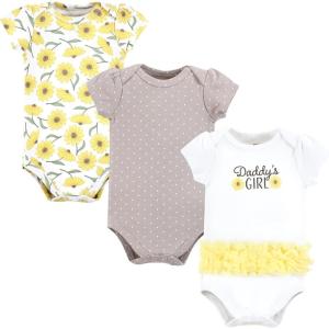 imageHudson Home Collection Baby Shawl Collar Plush RobeDaddys Girl Daisy Tutu