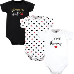 imageHudson Home Collection Baby Shawl Collar Plush RobeGirl Mommy Red Black
