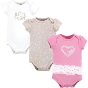 imageHudson Home Collection Baby Shawl Collar Plush RobeLove Daisy Tutu