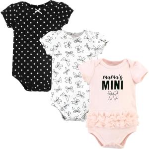 imageHudson Home Collection Baby Shawl Collar Plush RobeMamas Mini Bows