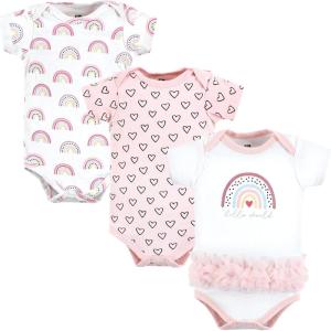imageHudson Home Collection Baby Shawl Collar Plush RobeModern Rainbow
