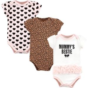 imageHudson Home Collection Baby Shawl Collar Plush RobeMommys Bestie Leopard Tutu