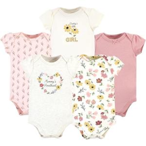 imageHudson Home Collection Baby Shawl Collar Plush RobeSoft Painted Floral