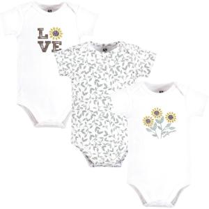 imageHudson Home Collection Baby Shawl Collar Plush RobeSunflower Love