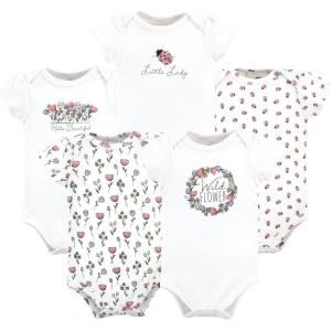 imageHudson Home Collection Baby Shawl Collar Plush RobeWild Flower Wreath
