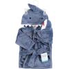image:imageHudson Baby unisexbaby Plush Bathrobe and Toy SetBlue Shark