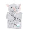 image:imageHudson Baby unisexbaby Plush Bathrobe and Toy SetDreamy Elephant Girl
