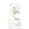 image:imageHudson Baby unisexbaby Plush Bathrobe and Toy SetGingham Bear Boy