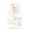 image:imageHudson Baby unisexbaby Plush Bathrobe and Toy SetGingham Bear Girl