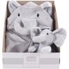 image:imageHudson Baby unisexbaby Plush Bathrobe and Toy SetGray Elephant