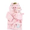 image:imageHudson Baby unisexbaby Plush Bathrobe and Toy SetPig