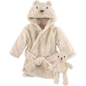 image:imageHudson Baby unisexbaby Plush Bathrobe and Toy SetCozy Bear