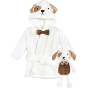 image:imageHudson Baby unisexbaby Plush Bathrobe and Toy SetDog
