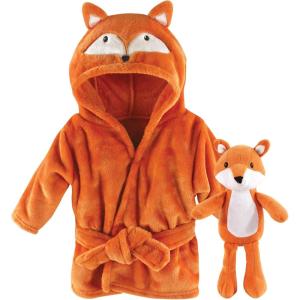 image:imageHudson Baby unisexbaby Plush Bathrobe and Toy SetFox