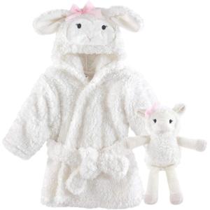 image:imageHudson Baby unisexbaby Plush Bathrobe and Toy SetGirl Lamb