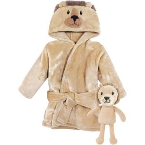 image:imageHudson Baby unisexbaby Plush Bathrobe and Toy SetLion