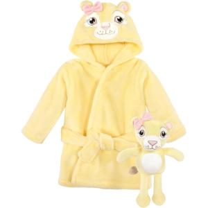 image:imageHudson Baby unisexbaby Plush Bathrobe and Toy SetLion Girl