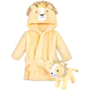 image:imageHudson Baby unisexbaby Plush Bathrobe and Toy SetRoyal Lion