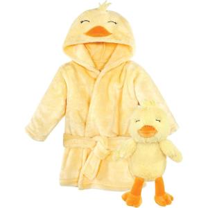 image:imageHudson Baby unisexbaby Plush Bathrobe and Toy SetYellow Duck