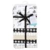 image:imageLittle Treasure Hudson Baby Cotton Poly Flannel Receiving Blankets Multipack Pink Rose 30x30 inchesBlack Neutral Farm