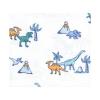 image:imageLittle Treasure Hudson Baby Cotton Poly Flannel Receiving Blankets Multipack Pink Rose 30x30 inchesBlue Pastel Dino