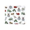 image:imageLittle Treasure Hudson Baby Cotton Poly Flannel Receiving Blankets Multipack Pink Rose 30x30 inchesGreen Bugs